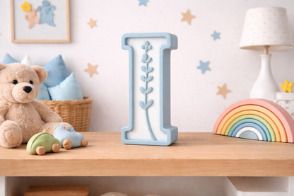 Lettere 3D Personalizzate Floreali – Iniziali Decorative stile floreale