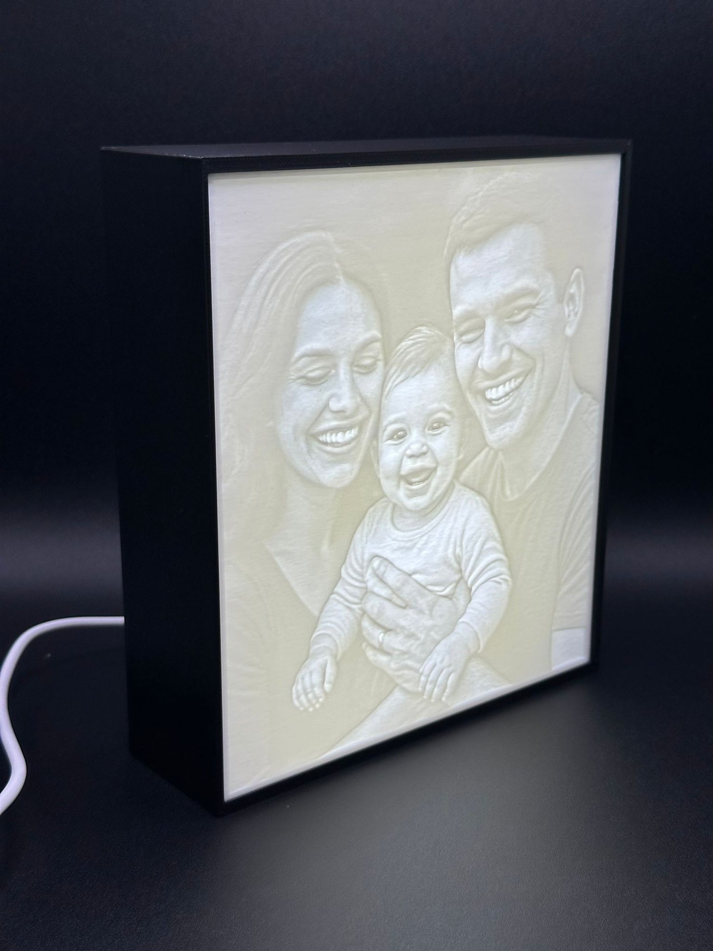 Lampada Litofania 3D Personalizzata con Foto – Regalo Unico Luminoso