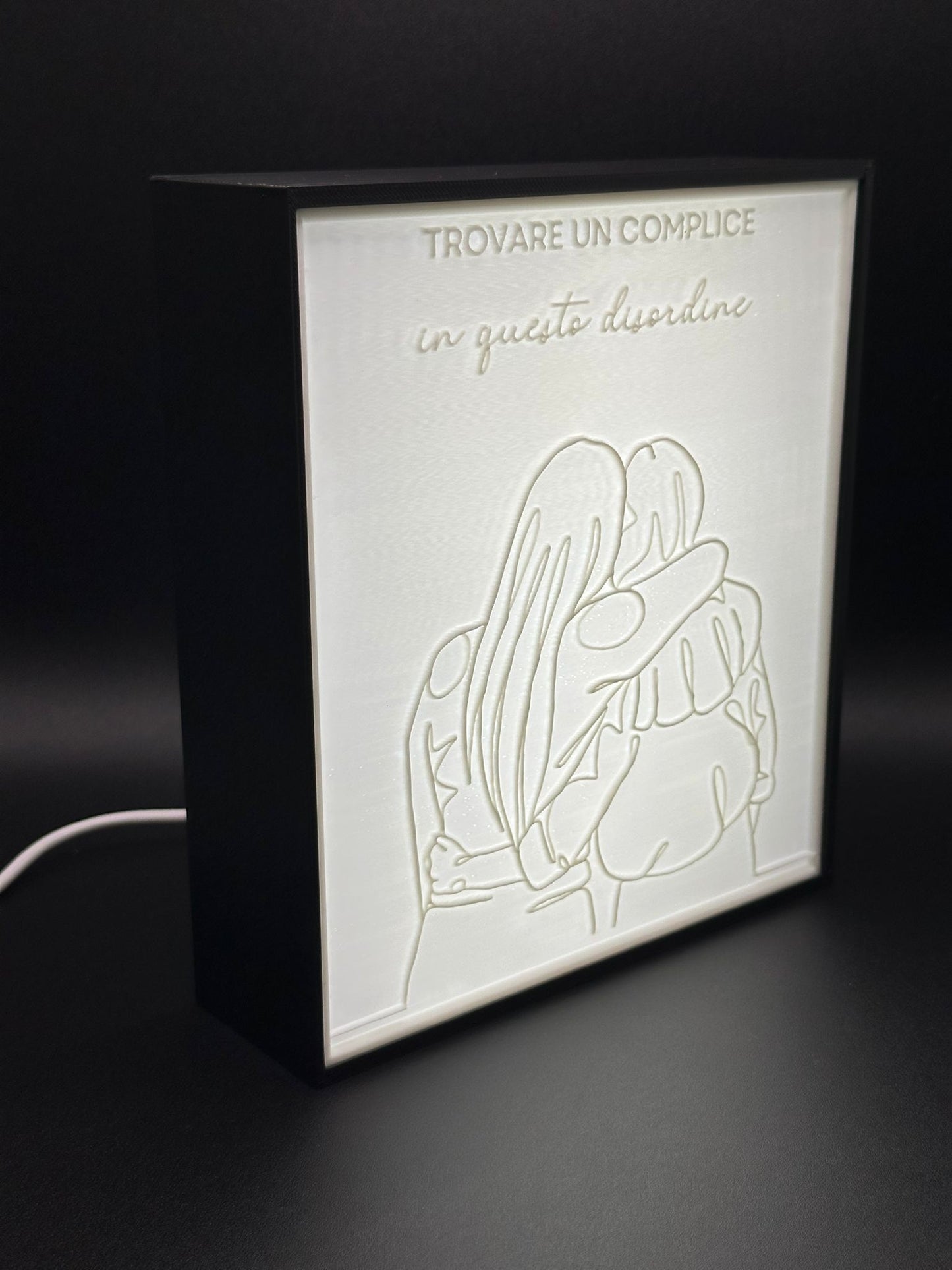Lampada Litofania 3D Personalizzata con Foto – Regalo Unico Luminoso