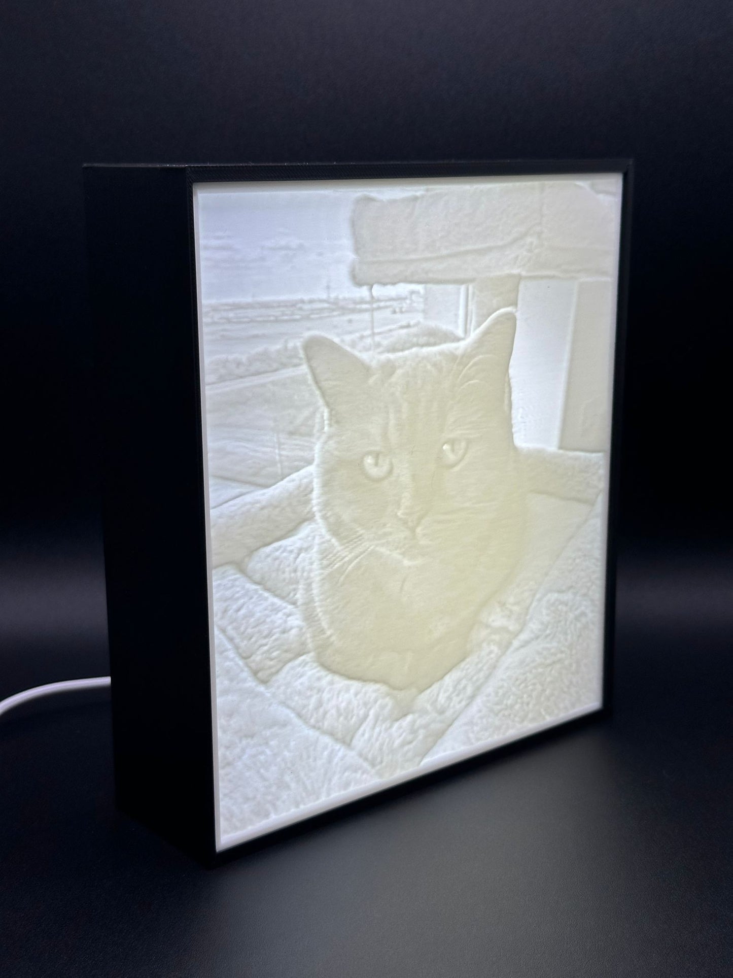 Lampada Litofania 3D Personalizzata con Foto – Regalo Unico Luminoso