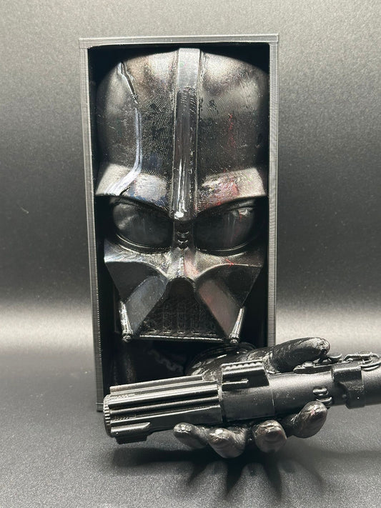 Fermalibro 3D Darth Vader Dipinto a Mano