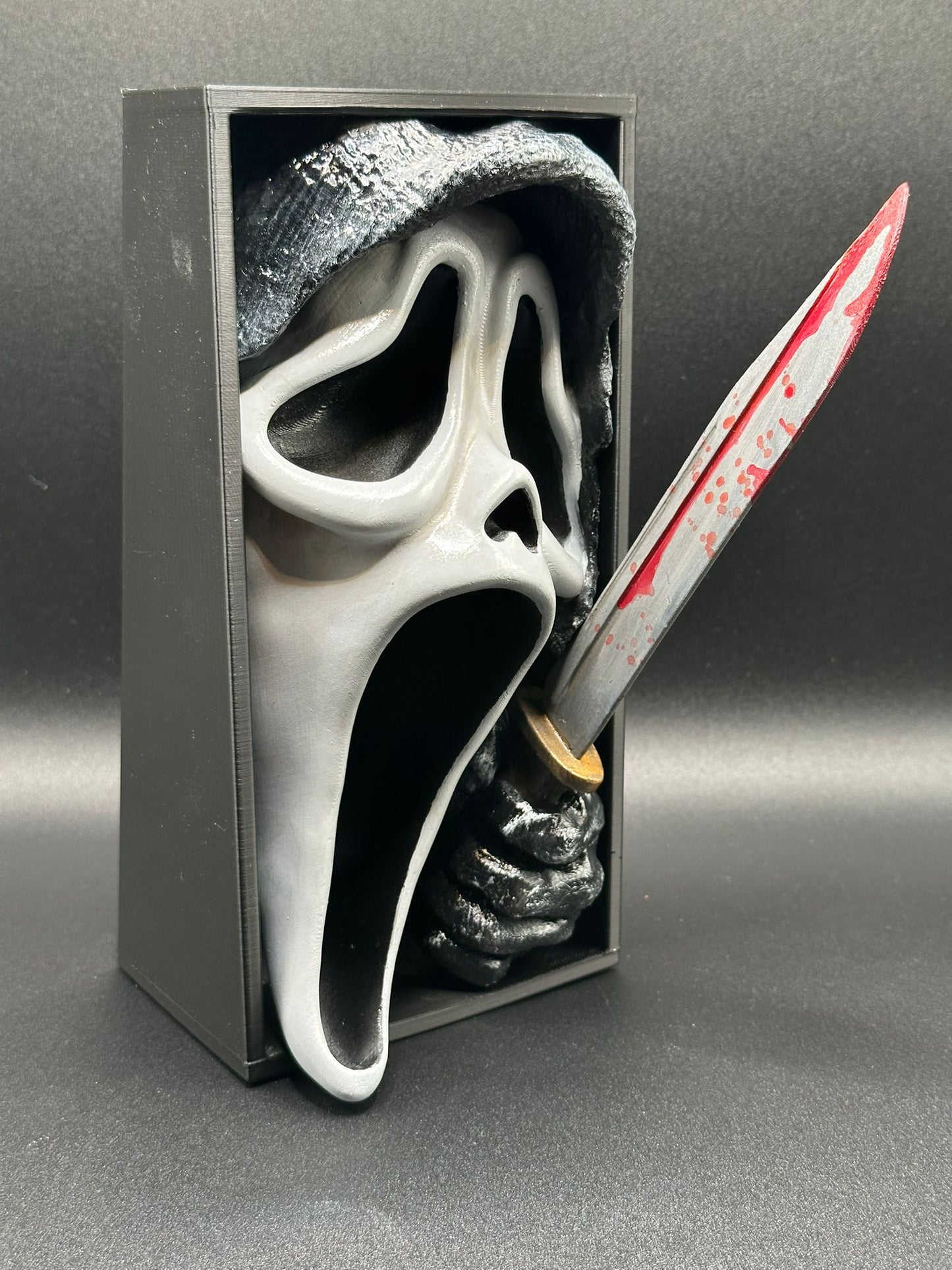 Fermalibro 3D Ghostface Dipinto a Mano