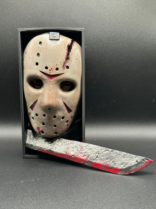 Fermalibro 3D Jason Dipinto a Mano