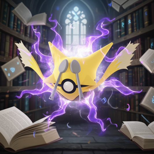 Poké Ball 3D ispirata a Alakazam – Sfera decorativa da collezione (#0065)