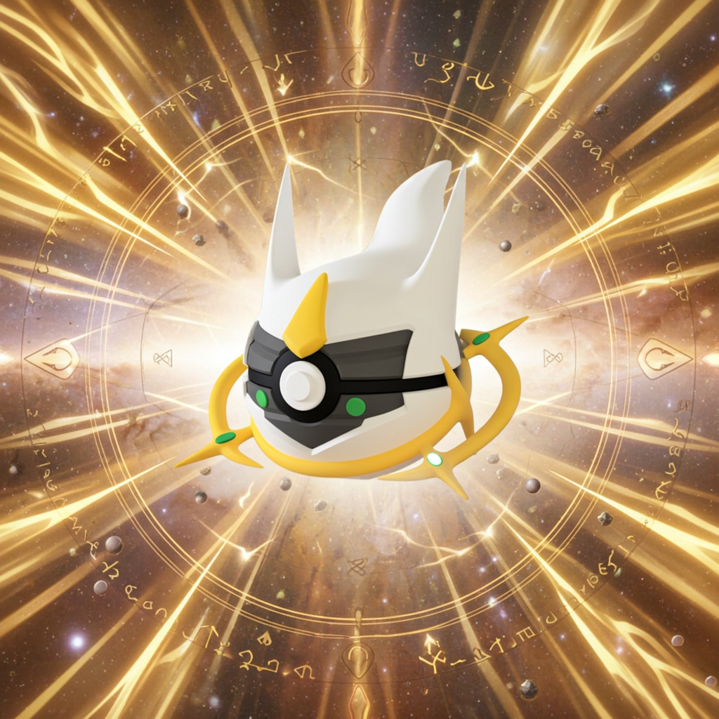 Poké Ball 3D ispirata a Arceus – Sfera decorativa da collezione (#0493)