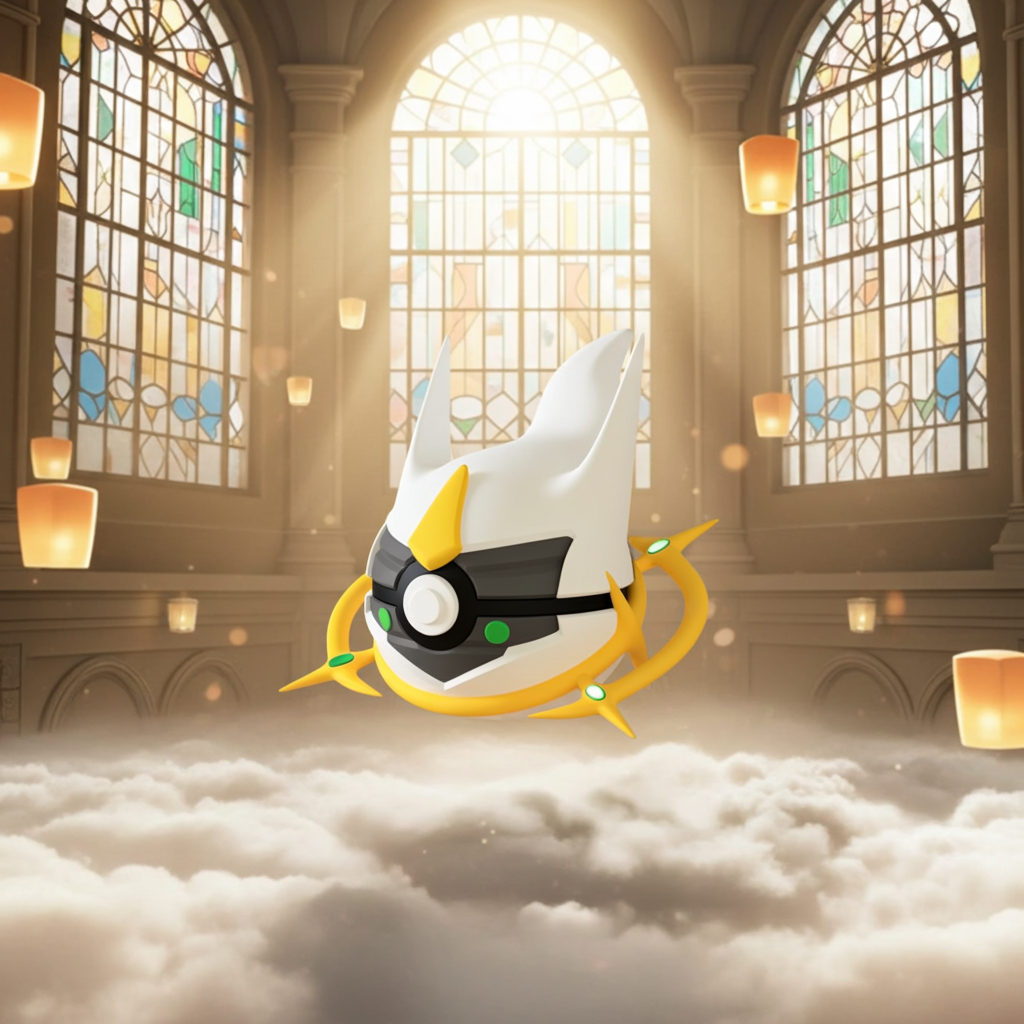 Poké Ball 3D ispirata a Arceus – Sfera decorativa da collezione (#0493)