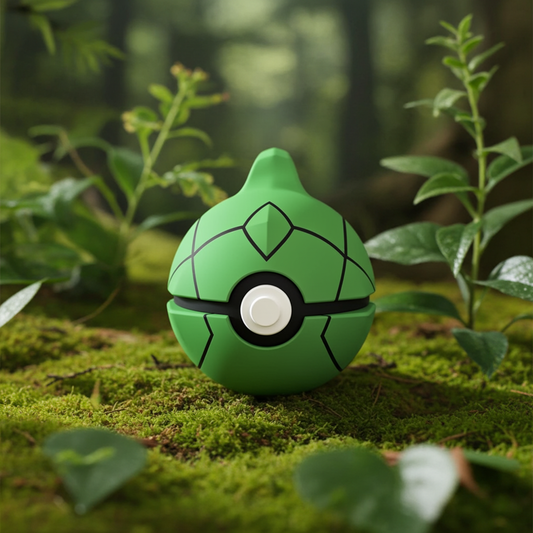 Poké Ball 3D ispirata a Metapod – Sfera decorativa da collezione (#0011)