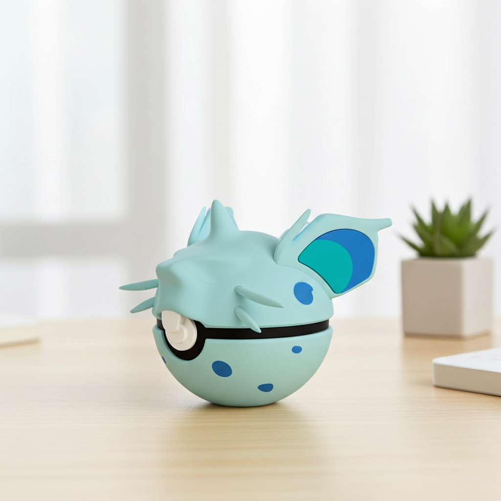 Poké Ball 3D ispirata a Nidoran♀ – Sfera decorativa da collezione (#0029)