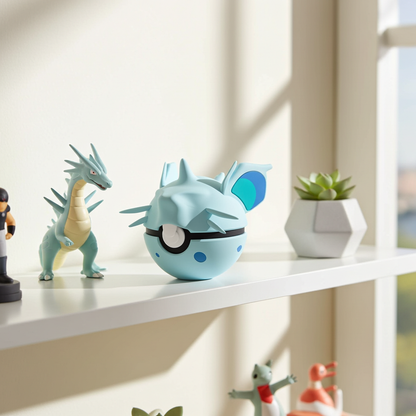 Poké Ball 3D ispirata a Nidoran♀ – Sfera decorativa da collezione (#0029)