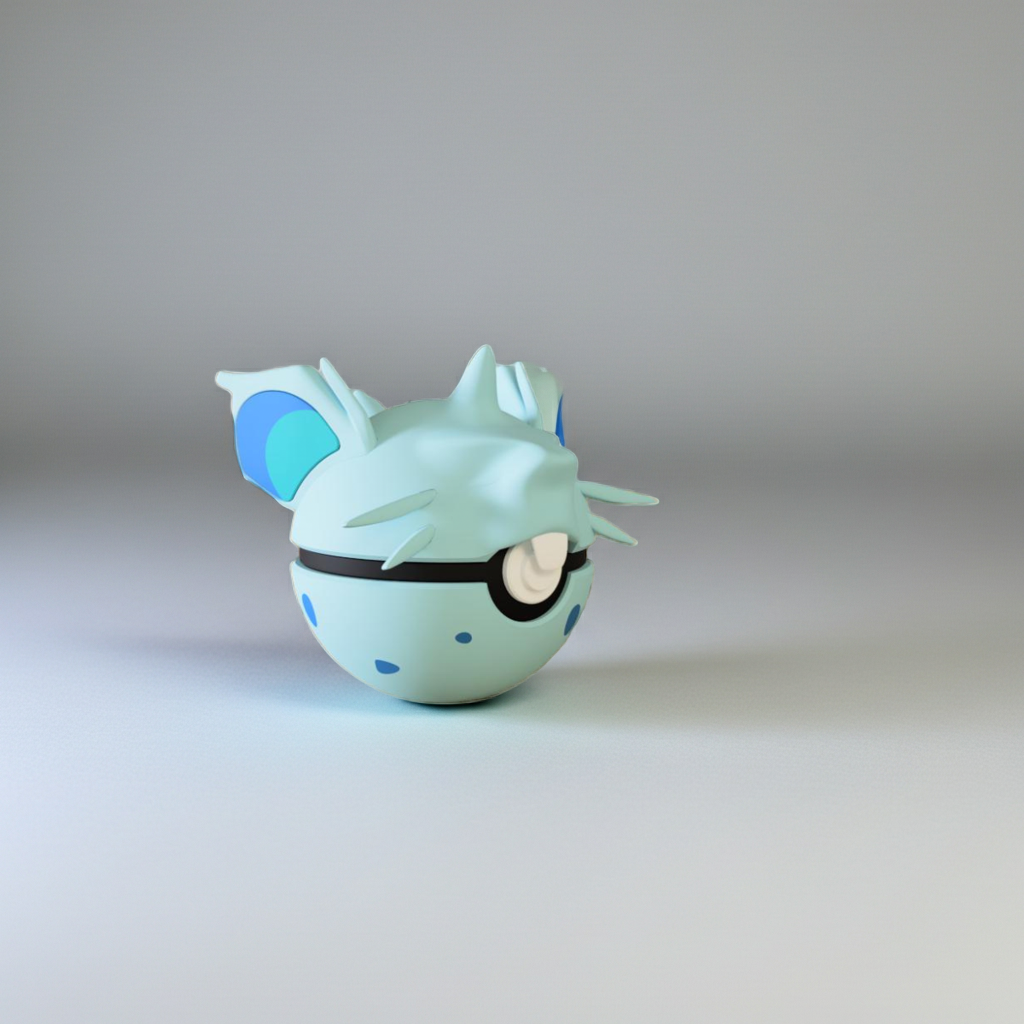 Poké Ball 3D ispirata a Nidoran♀ – Sfera decorativa da collezione (#0029)