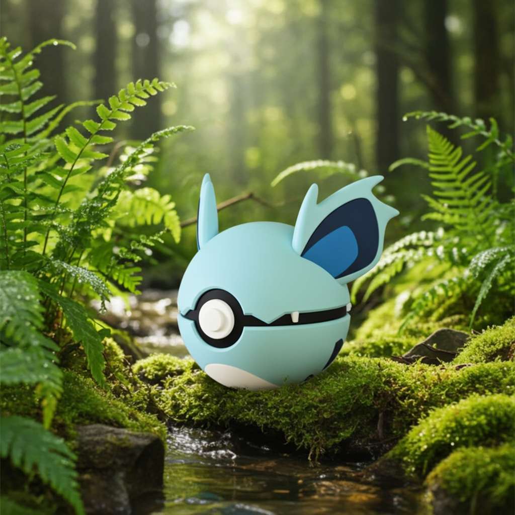 Poké Ball 3D ispirata a Nidorina – Sfera decorativa da collezione (#0030)