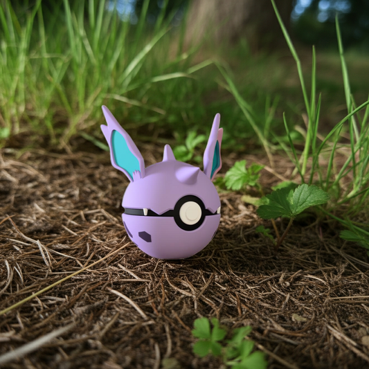 Poké Ball 3D ispirata a Nidorino – Sfera decorativa da collezione (#0033)