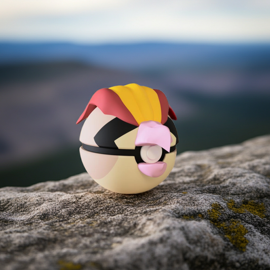 Poké Ball 3D ispirata a Pidgeot – Sfera decorativa da collezione (#0018)