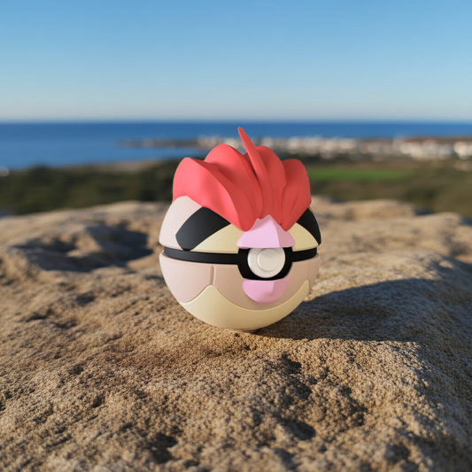 Poké Ball 3D ispirata a Pidgeotto – Sfera decorativa da collezione (#0017)