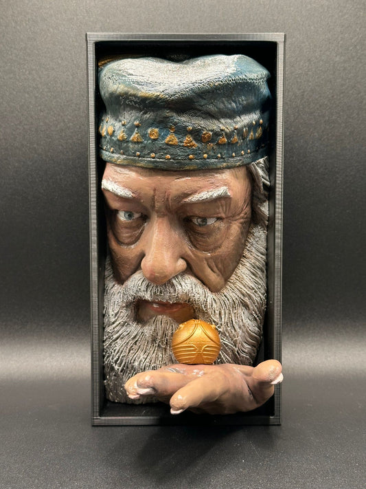 Fermalibro 3D Albus Silente Dipinto a Mano