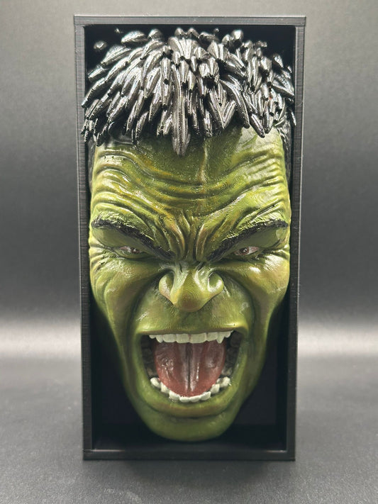Fermalibro 3D Hulk – Rage Edition Dipinto a Mano
