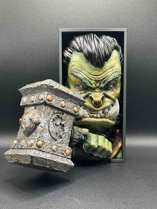 Fermalibro 3D Thrall – Warchief Edition Dipinto a Mano
