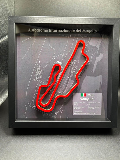 Esempio stile: tracciato tricolore in rilievo 3D